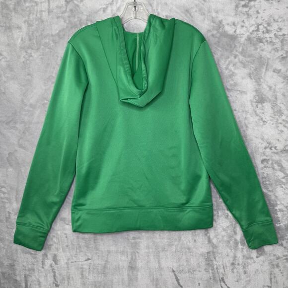 Under Armour Hoodie Sweatshirt Mens Medium Green Pullover Semi-Fitted Fleece - Picture 2 of 8